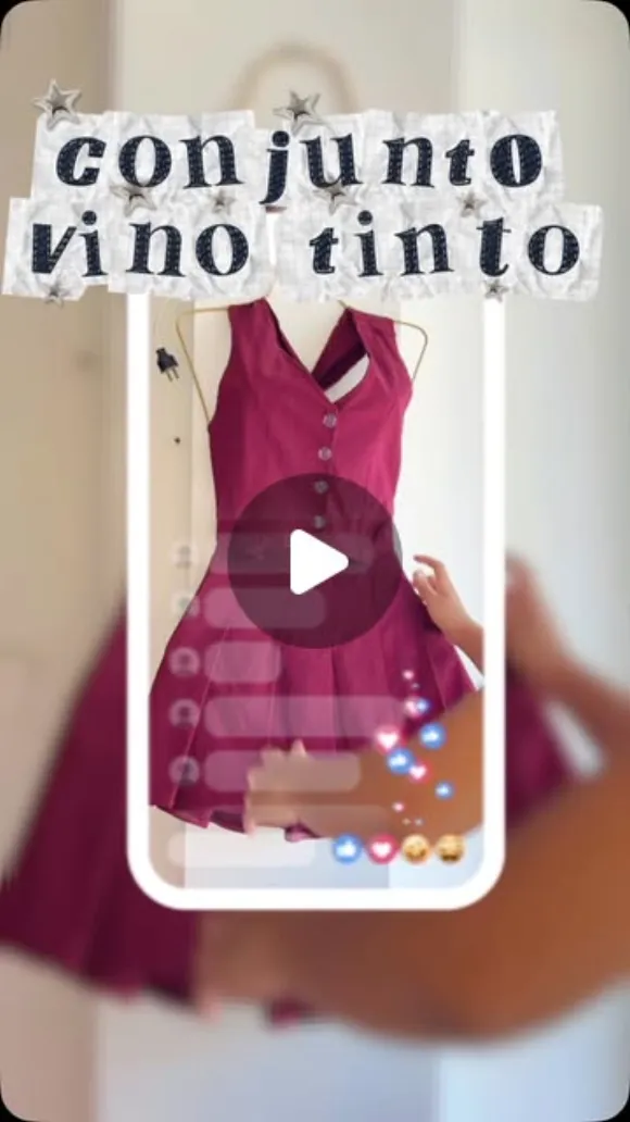 Conjunto vino tinto en tela bengalina 🍷✨
