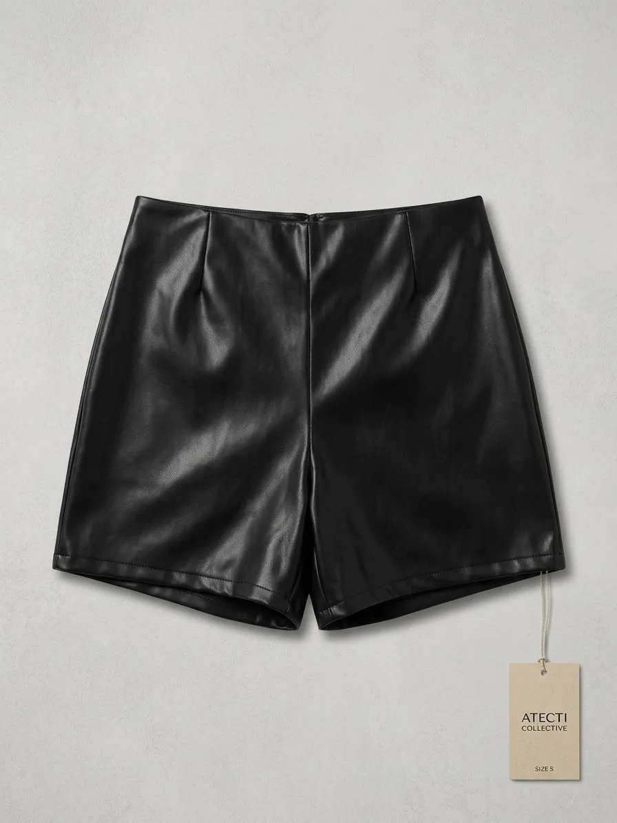 Falda short cuero 🖤 2
